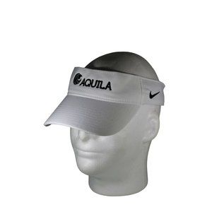 Nike Just Do It AQUILA White Swoosh Visor Dri-fit adjustable